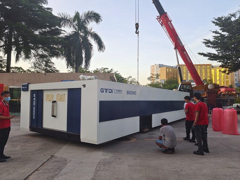 bg真人电子激光8025HC总线高功率12000W光纤激光切割机交付成功